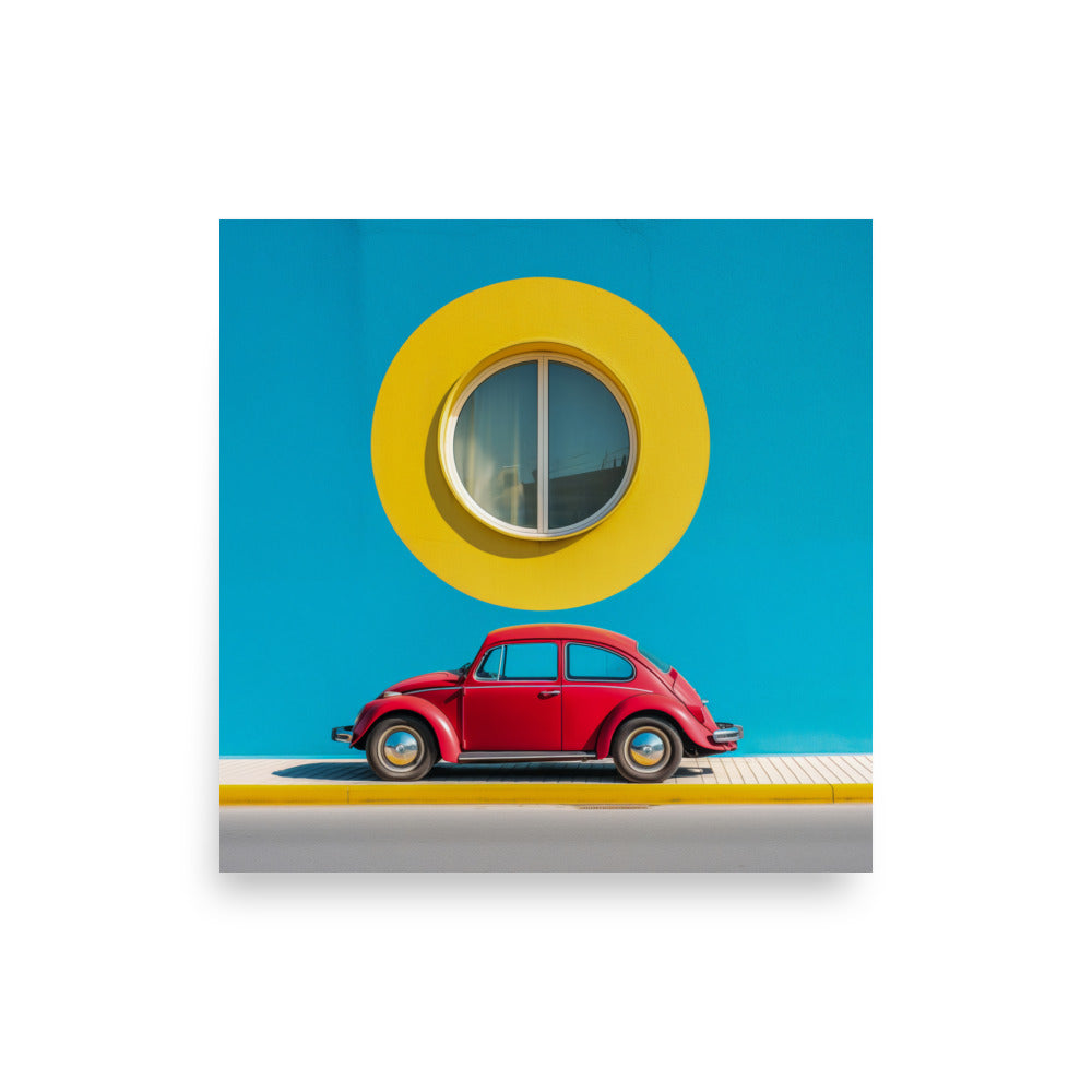 VW Beetle #030 Photo paper poster